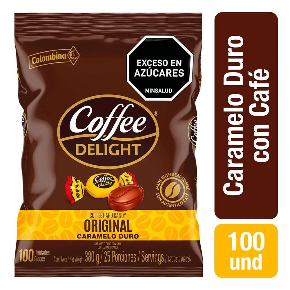 Coffee Delight 100% Colombian Coffee Hard Candy, 100 Units