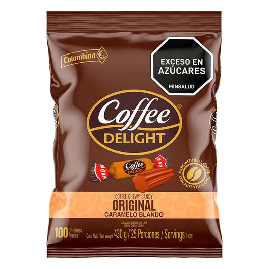 Coffee Delight 100% Colombian Coffee Soft Candy, 100 Units